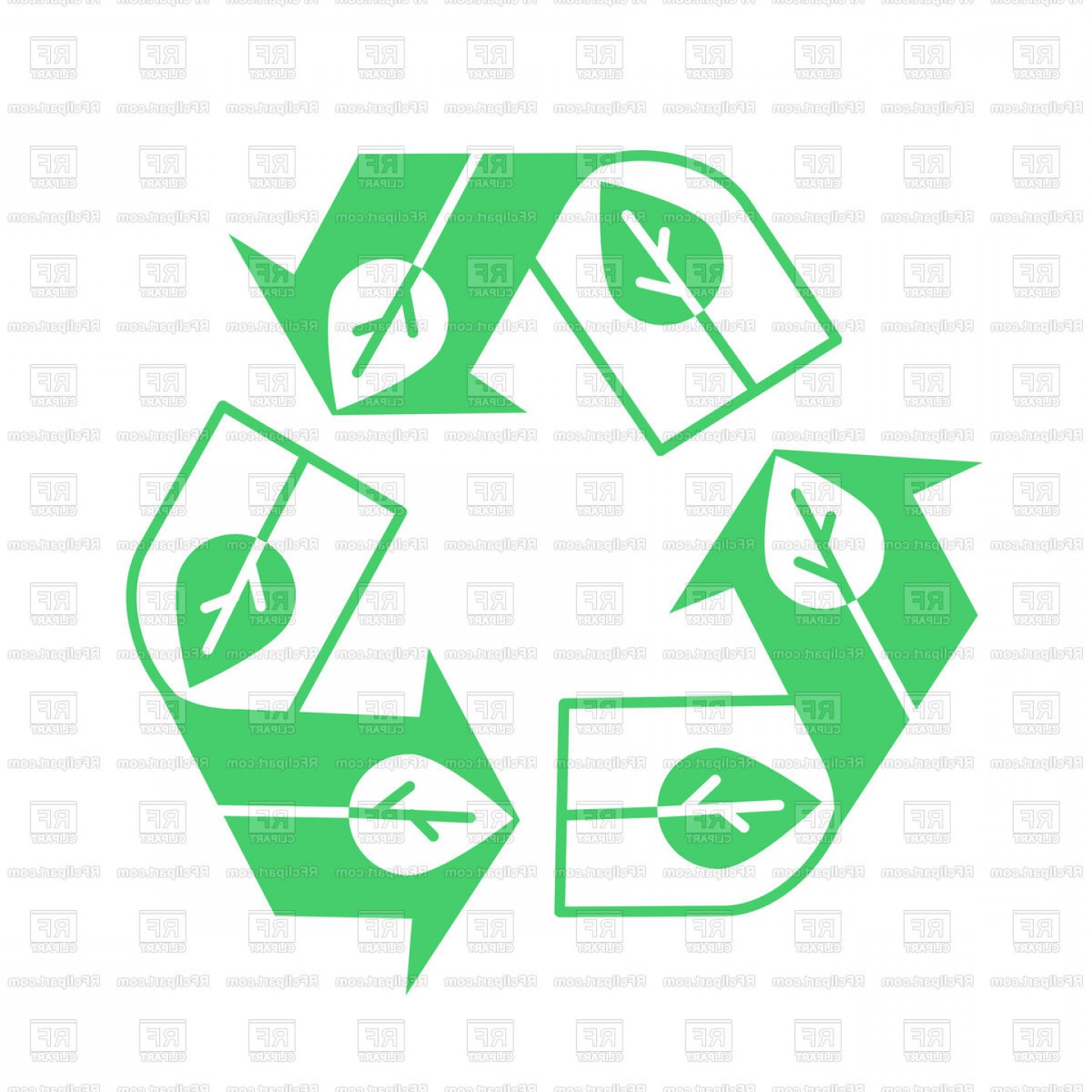 1440x1440 Concept Of Processing Paper Recycling Icon Vector Clipart