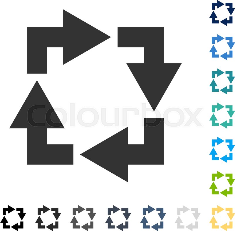 800x784 Recycle Icon Vector Illustration Stock Vector Colourbox