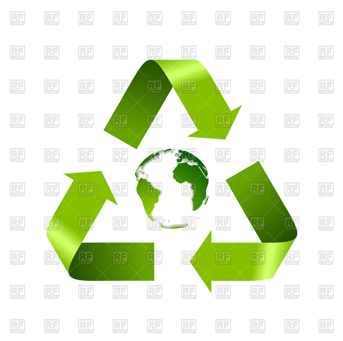 1200x1196 Green Recycle Logo And Globe Vector Image Of Objects Saicle