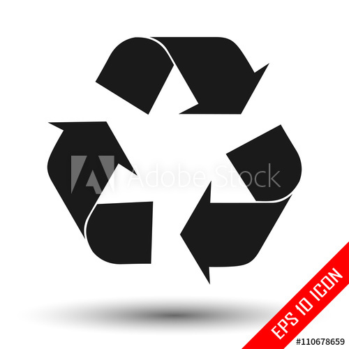 500x500 Recycle Icon Vector Recycle Icon Recycle Icon Object