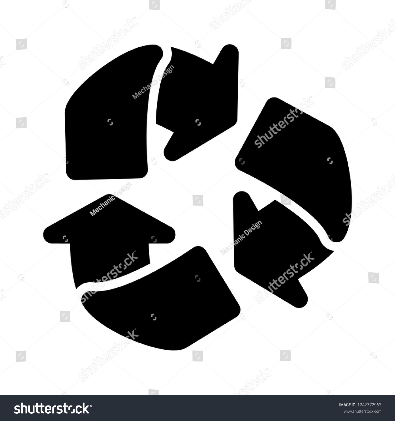 1500x1600 Vector Recycle Icon Vector Recycle Icon Graphic Art Graphic