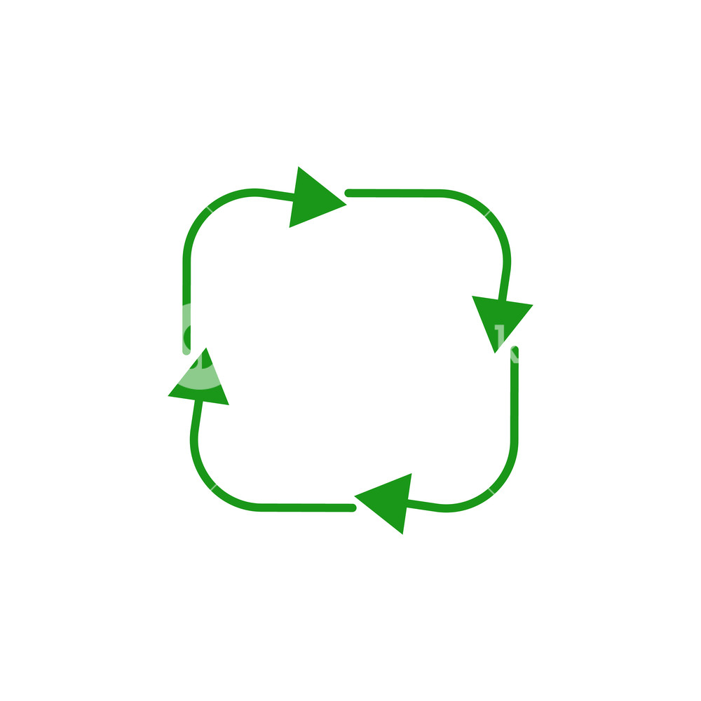 Four Arrow In Circle Refresh Or Recycle Symbol, Vector 1000x1000 Four Arrow In Circle Refresh Or Recycle Symbol, Vector