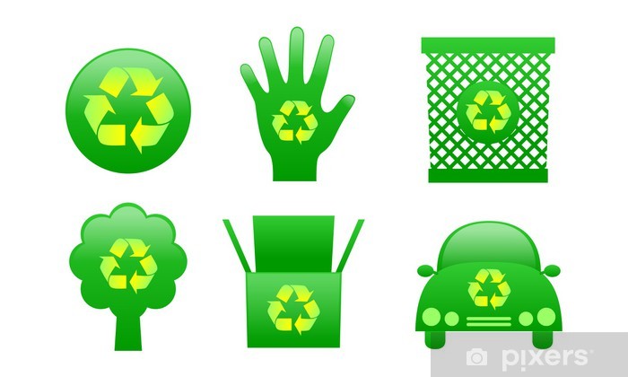 700x420 Recycle Vector Wall Mural