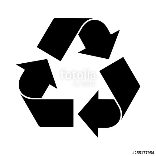 500x500 Recycle Vector Icon Stock Image And Royalty Free Vector