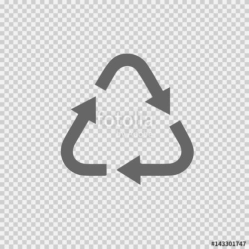 500x500 Recycle Vector Icon Eco Sign Vector Illustration