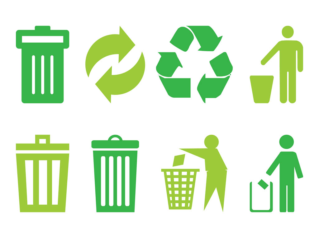 1024x765 Trash Icons Vector Art Graphics