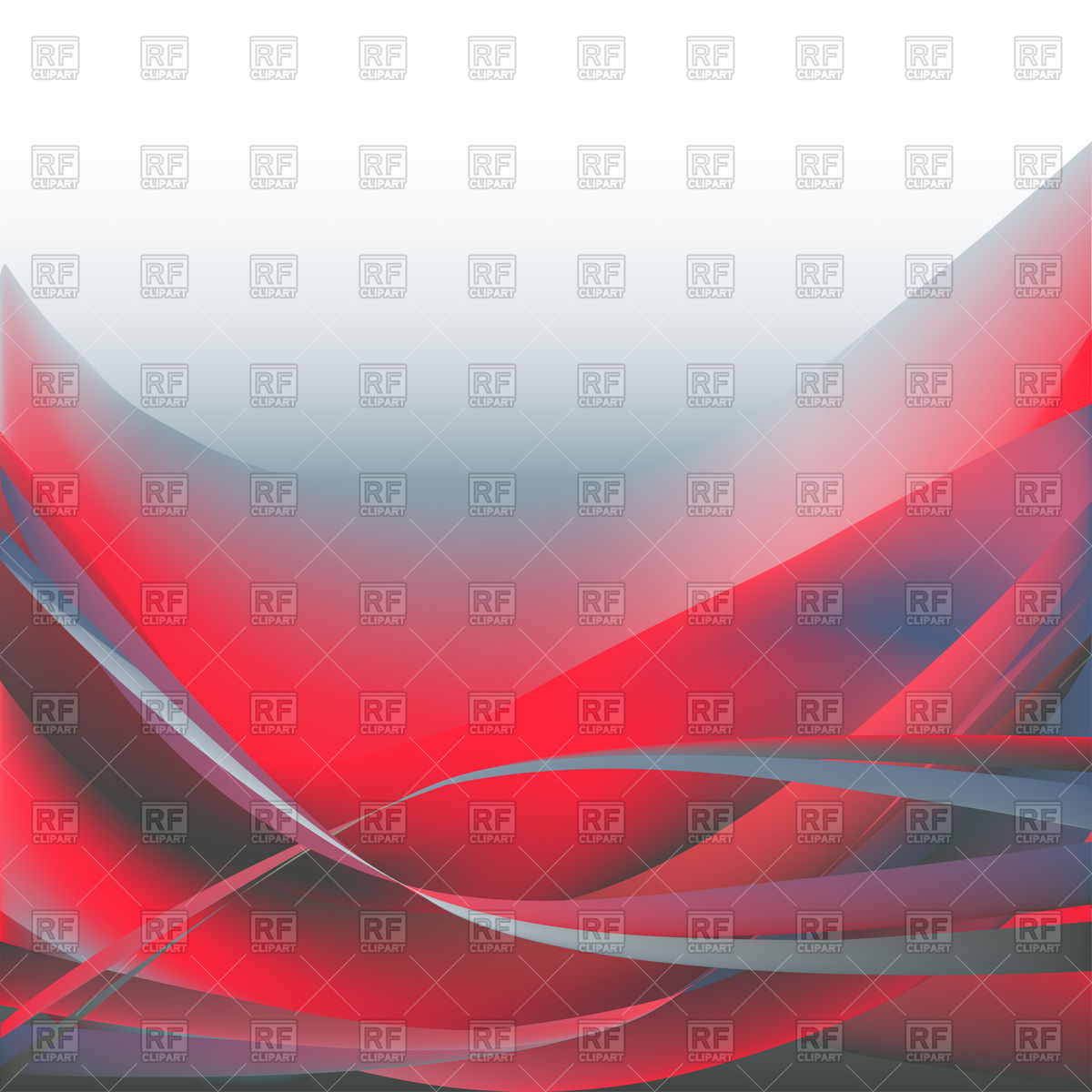 1200x1200 Colorful Red Light Waves Isolated Abstract On A White Background