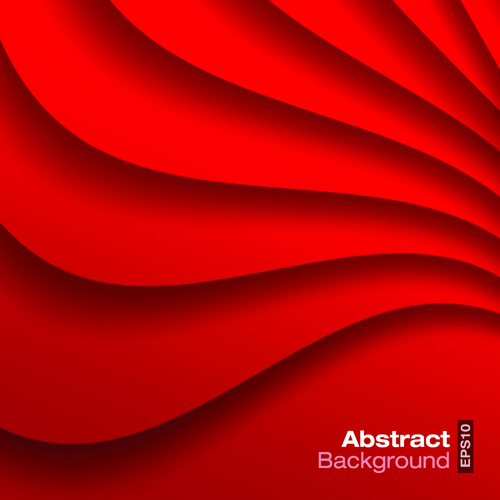 500x500 Red Wave Abstract Vector Background Free Download