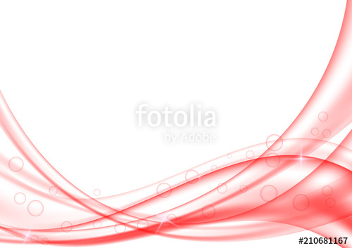 500x353 Red Abstract Wave Transparent Background Vector Illustration