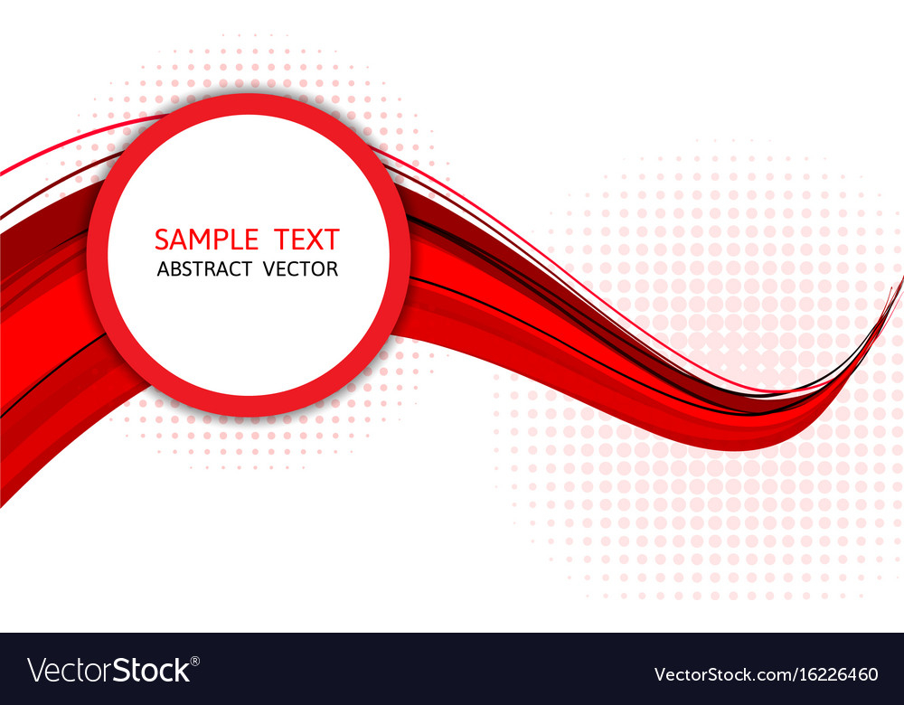 1000x780 Temporary Red Wave Abstract Background Graphic Design Vector Image
