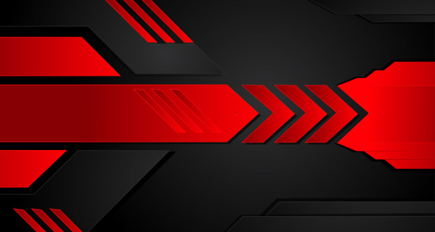 626x334 Abstract Metallic Red Black Frame Layout Modern Tech Design