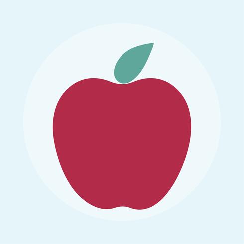 490x490 Illustration Of Fresh Red Apple