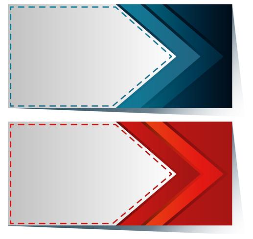 Label Template With Blue And Red Arrow Vector 517x490 Label Template With Blue And Red Arrow Vector
