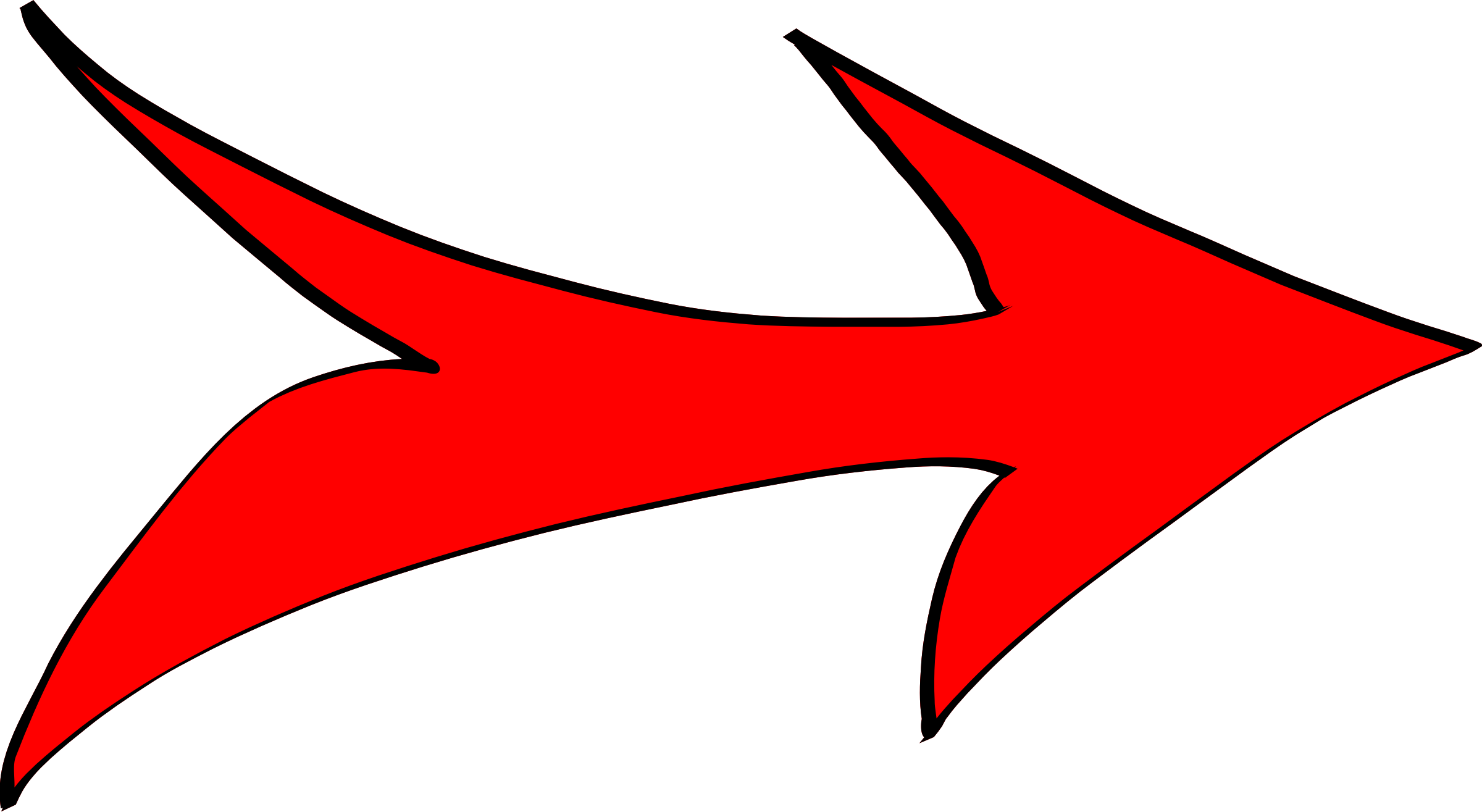 Red Arrow Vector Clipart Image 2400x1315 Red Arrow Vector Clipart Image