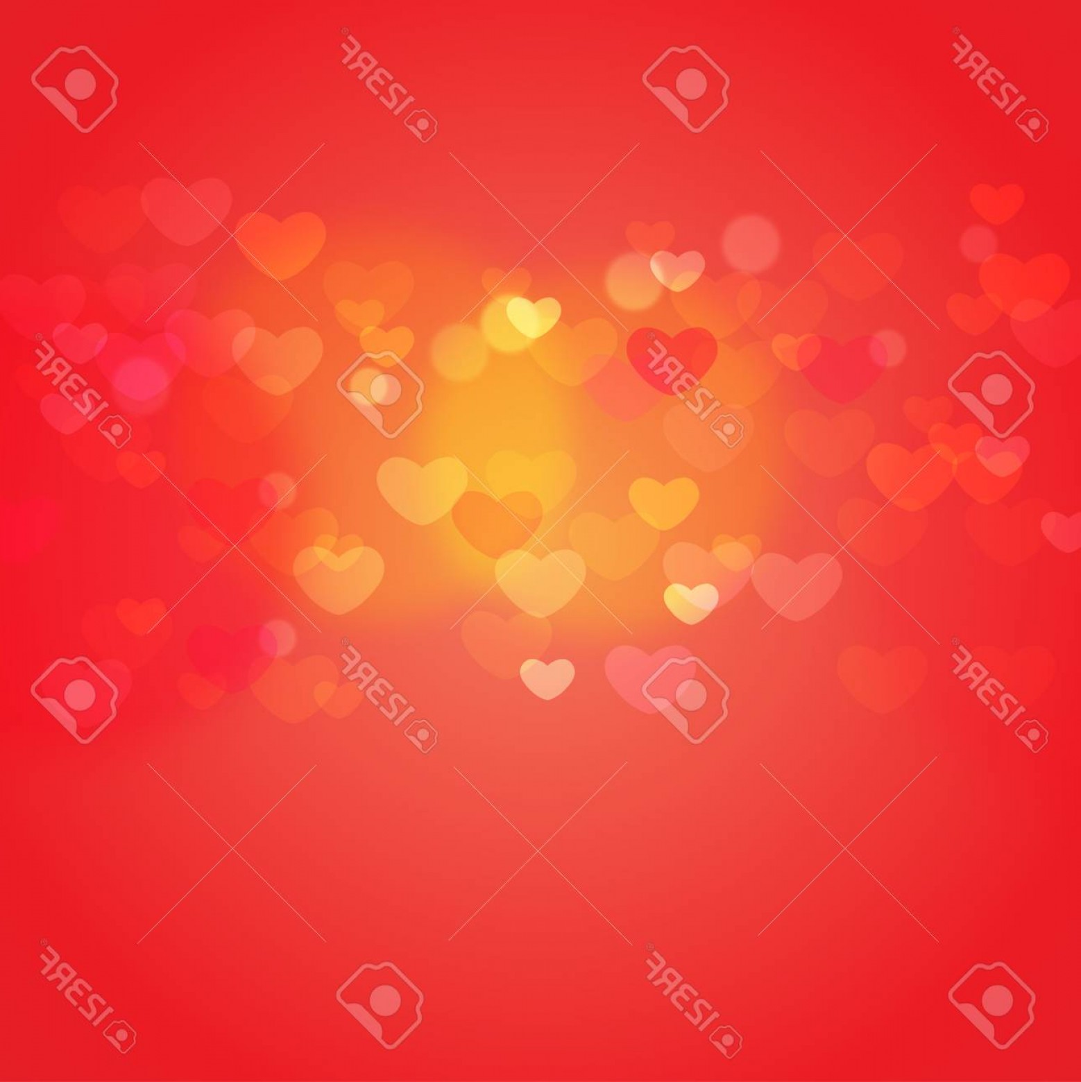 Photostock Vector Colorful Hearts In Light On Red Background 1558x1560 Photostock Vector Colorful Hearts In Light On Red Background