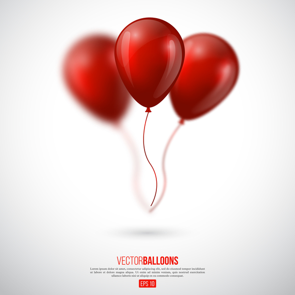 600x600 Red Balloon Background Illustration Vector Free Download