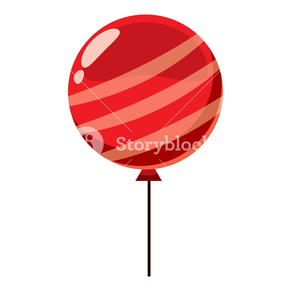 1000x1000 Red Balloon Icon Isometric Illustration Of Red Balloon Vector