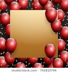 260x280 New Link Stock Pearls Red Balloon, Black Space, Vector Background