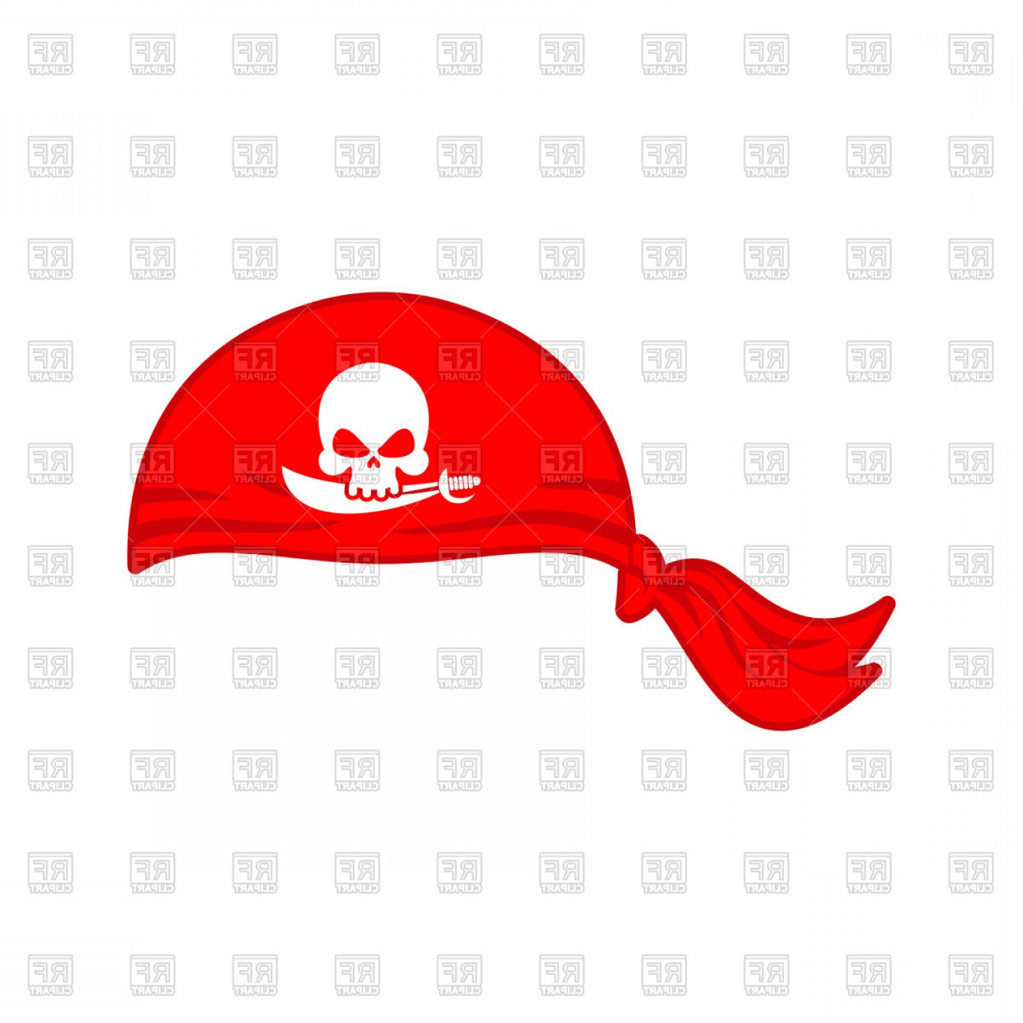 Pirates Red Bandana Cap Isolated Vector Clipart Hoodamathrun 1440x1440 Pirates Red Bandana Cap Isolated Vector Clipart Hoodamathrun