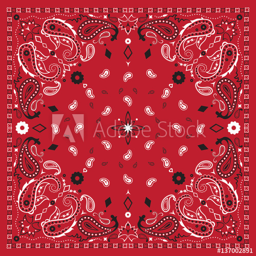 Red Bandana Print 500x500 Red Bandana Print