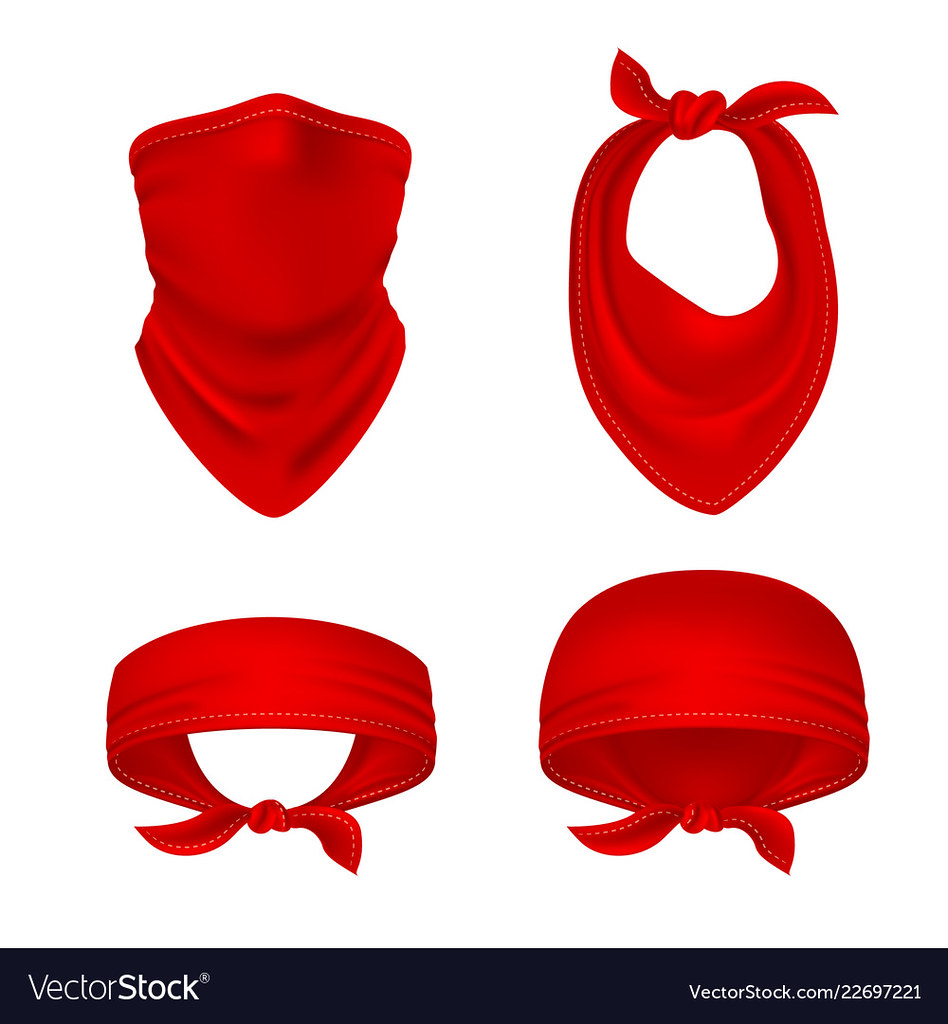 Red Bandana Vector at Collection of Red Bandana