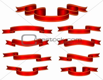 340x263 Image Red Banner Ribbon Set Vector From Crestock Stock Photos