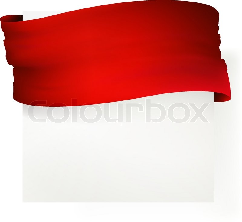 800x734 Red Ribbon Banner Vector Drawing Stock Vector Colourbox