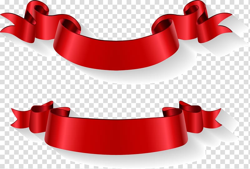 800x541 Ribbons Red Ribbon, Hand Painted Red Banner Transparent