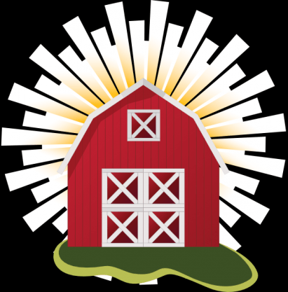 411x417 Red Barn Clip Art