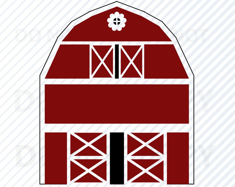 794x635 Red Barn For Cricut Farm Vector Images Silhouette Etsy