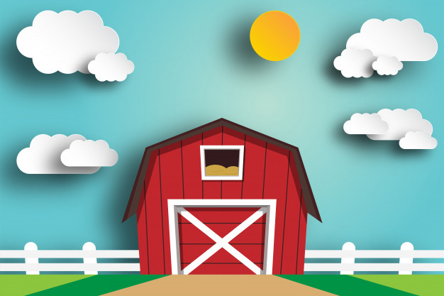 626x417 Red Barn Vector Premium Download