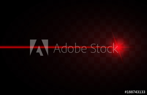 500x322 Abstract Red Laser Beams Isolated On Transparent Black Background