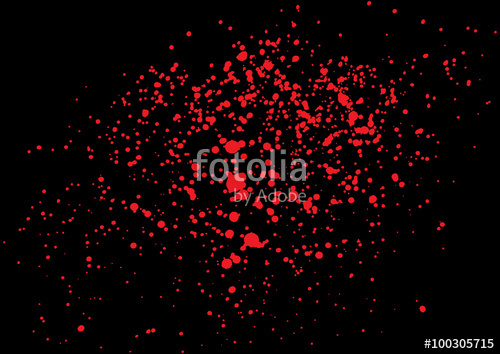 500x354 Vector Splatter Of Blood In Red Color On Black Background Bloody