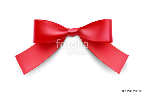 500x328 Red Bow Vector Illustration On White Background Easy To Use