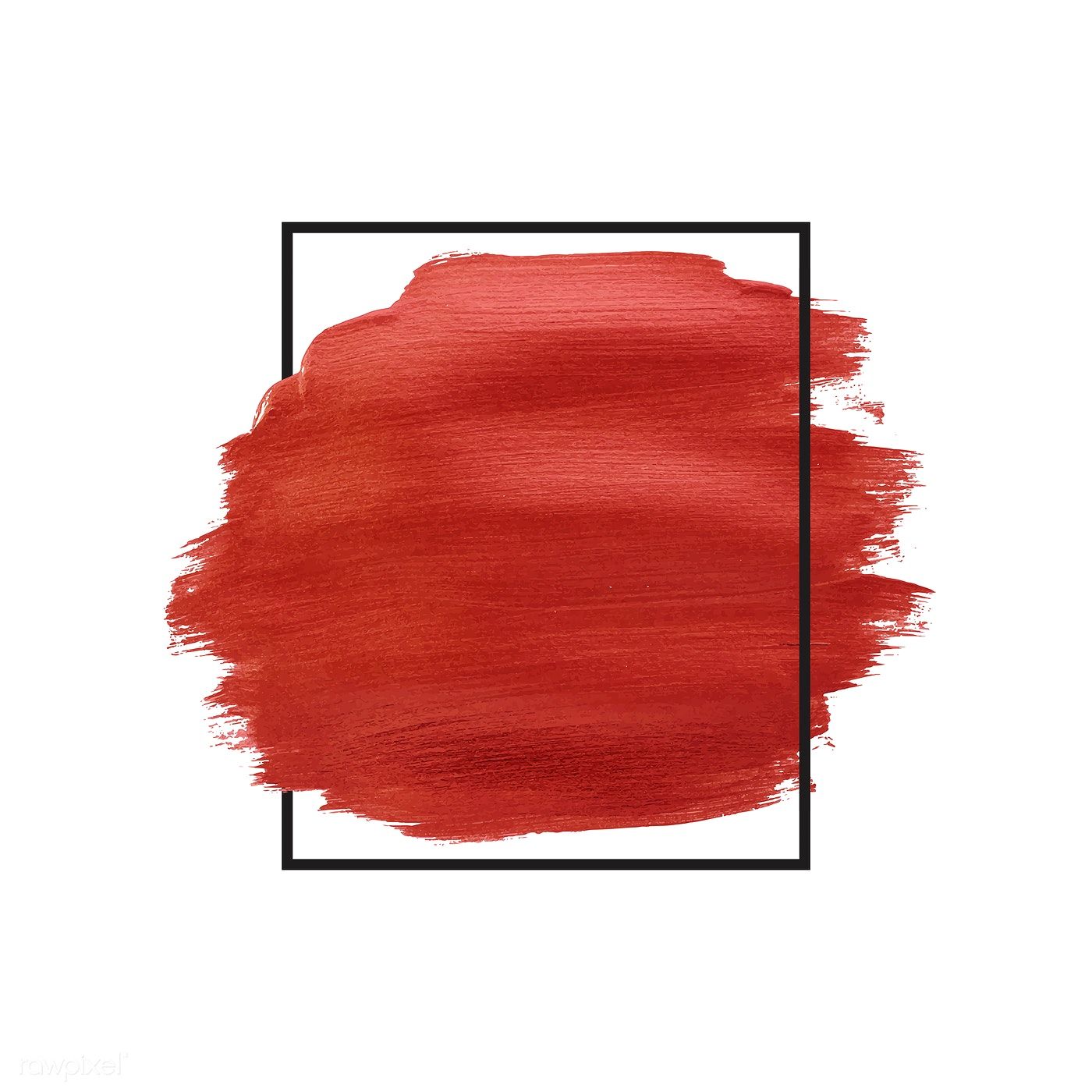 Red Brush Stroke Badge Vector Free Image 1400x1400 Red Brush Stroke Badge Vector Free Image