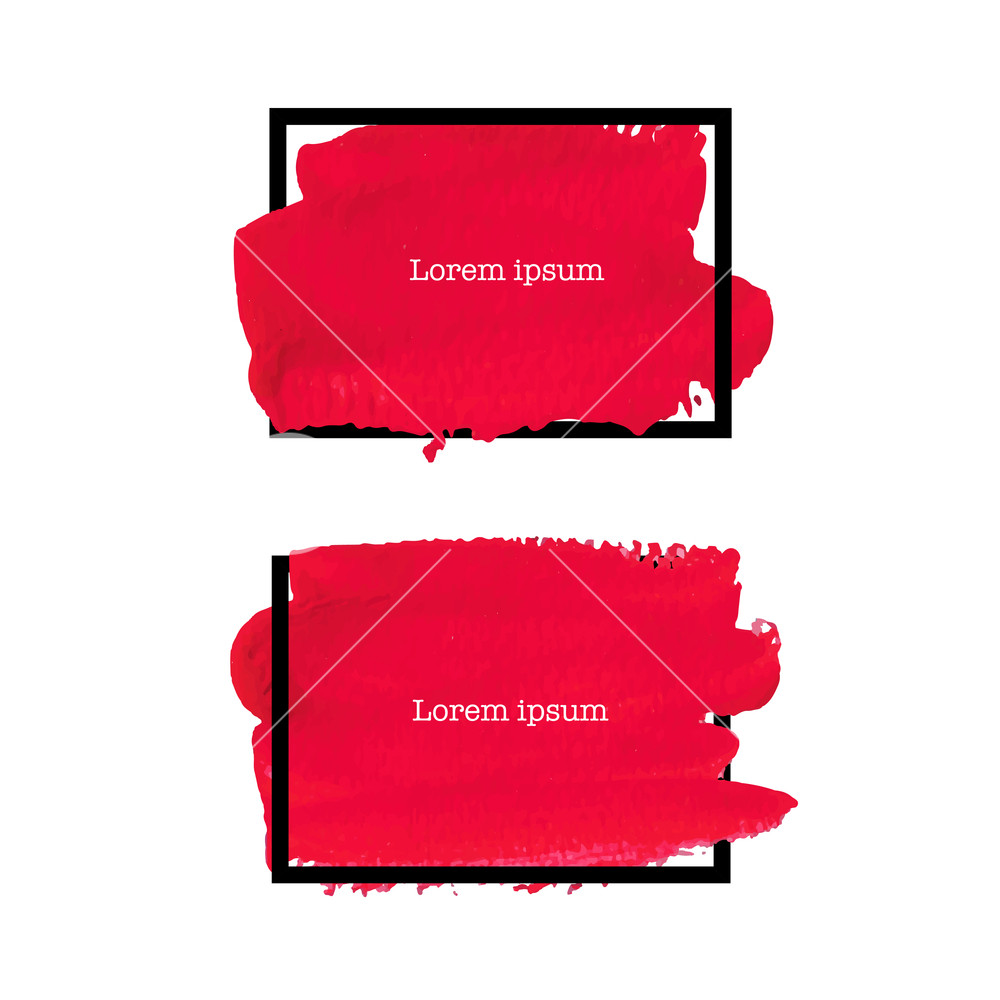 Red Brush Stroke Frame Isolated On White Background, Vector 1000x1000 Red Brush Stroke Frame Isolated On White Background, Vector