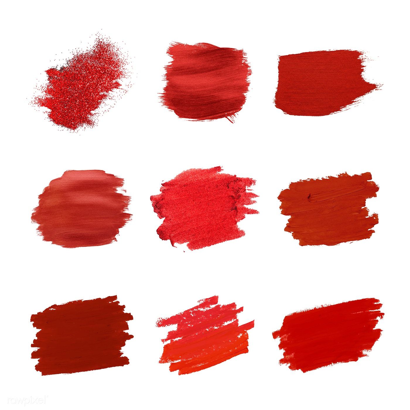 Set Of Red Brush Strokes Vector Free Image 1400x1400 Set Of Red Brush Strokes Vector Free Image