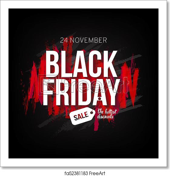 Free Art Print Of Black Friday Sale Banner Template For Web, Print 561x581 Free Art Print Of Black Friday Sale Banner Template For Web, Print