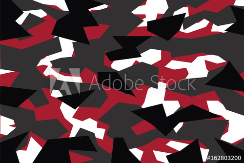 500x334 Vector Background Of Red Geometric Camouflage