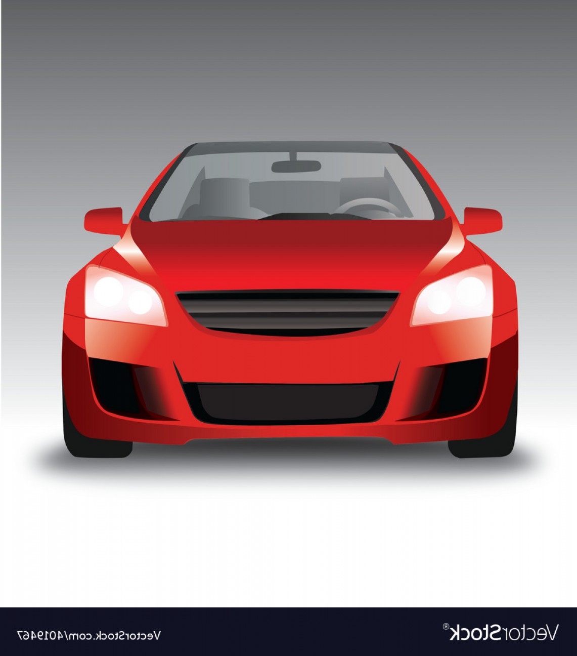 1141x1296 Sports Red Car Front View Vector Soidergi