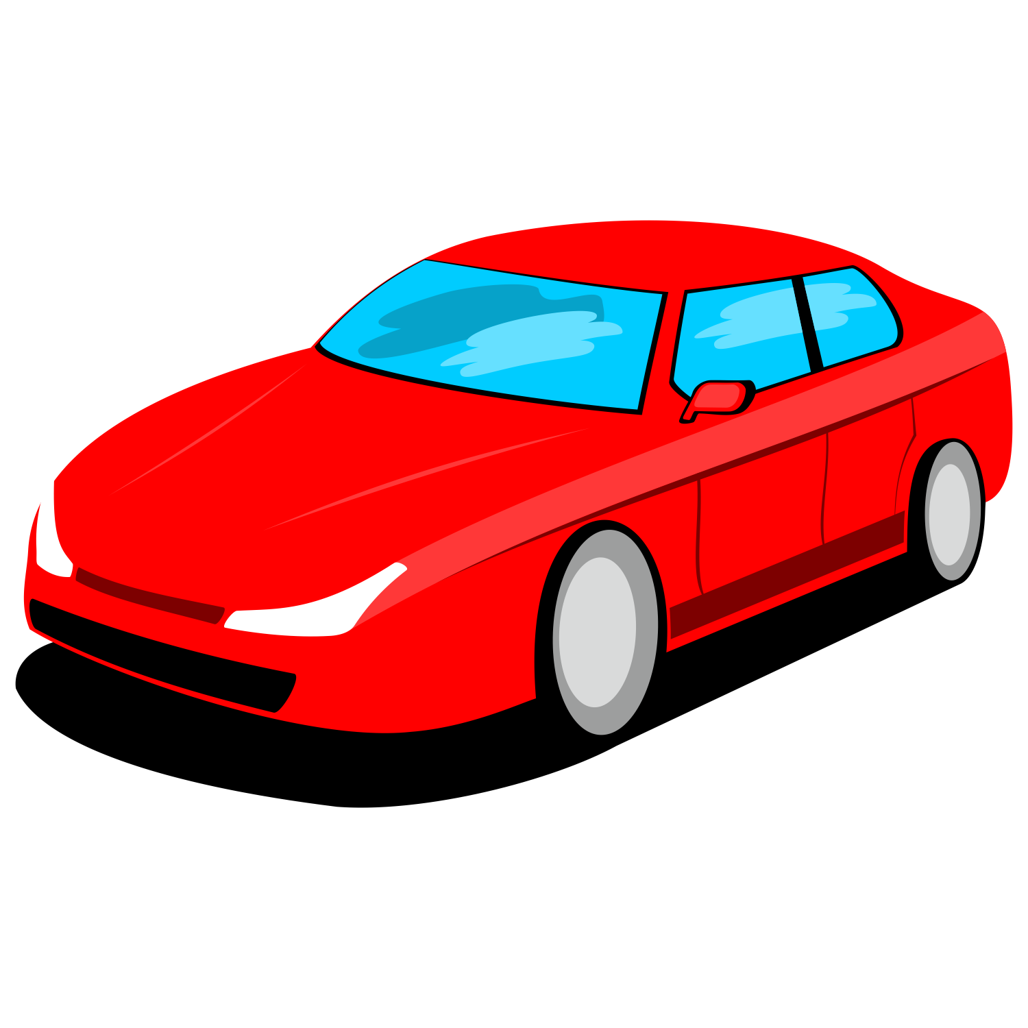 1500x1500 Vector For Free Use Red Car Vector
