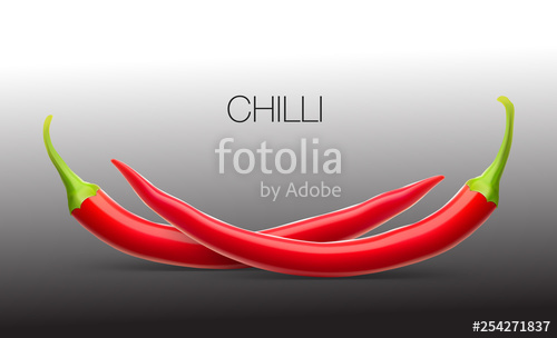 Realistic Red Chilli Peppers Vector Illustration Ready For Your 500x304 Realistic Red Chilli Peppers Vector Illustration Ready For Your