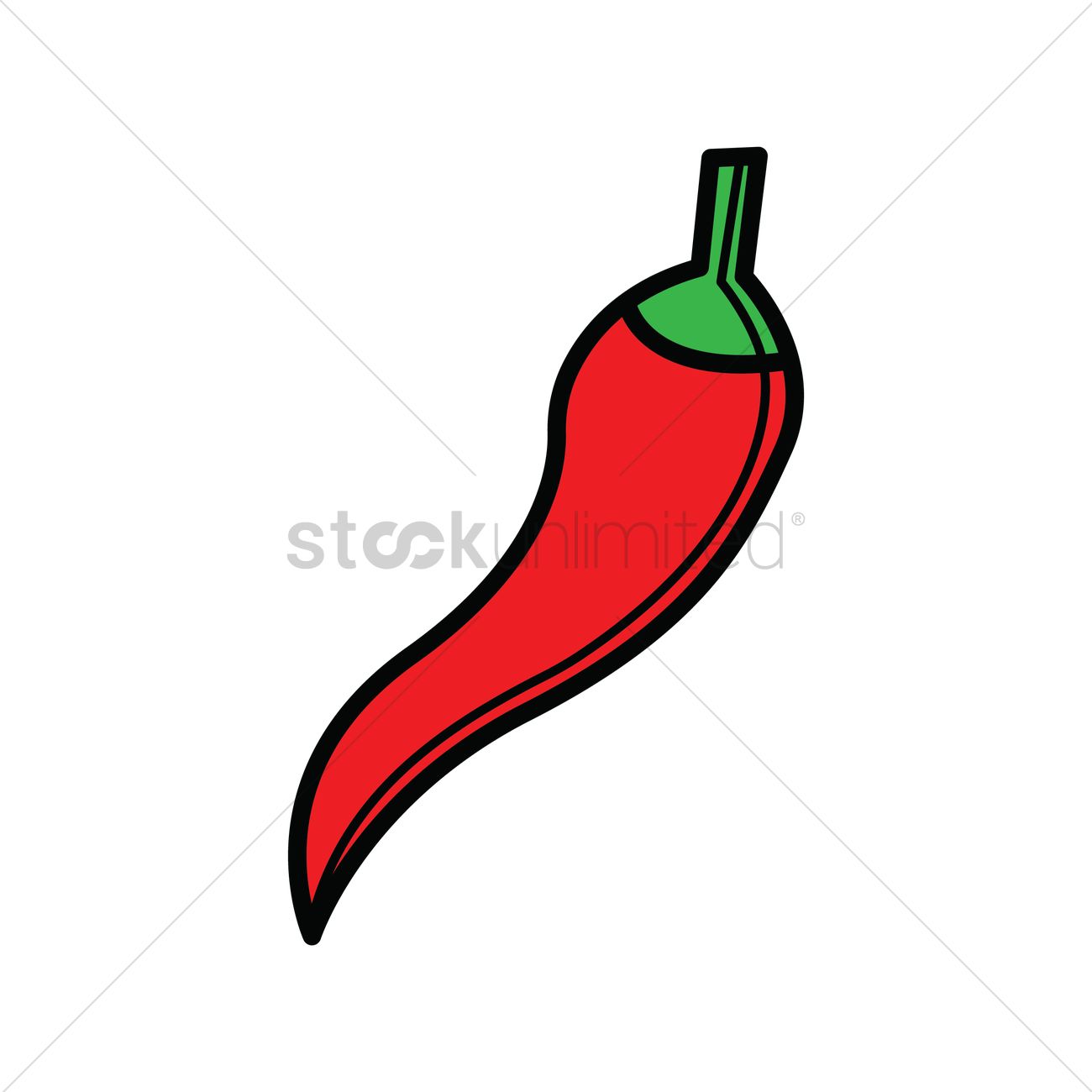Red Chilli Vector Image 1300x1300 Red Chilli Vector Image