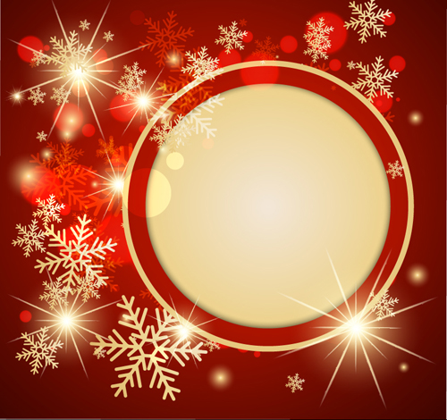 500x470 Ornate Red Christmas Backgrounds Vector Material Free Download
