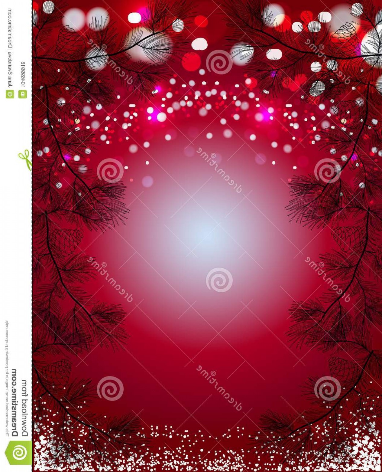 1264x1560 Red Christmas Background Snow Black Pine Spruces Sparkling Winter