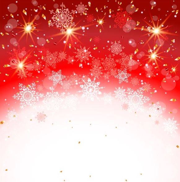 581x588 Red With White Christmas Background And Snow Vector Free Download