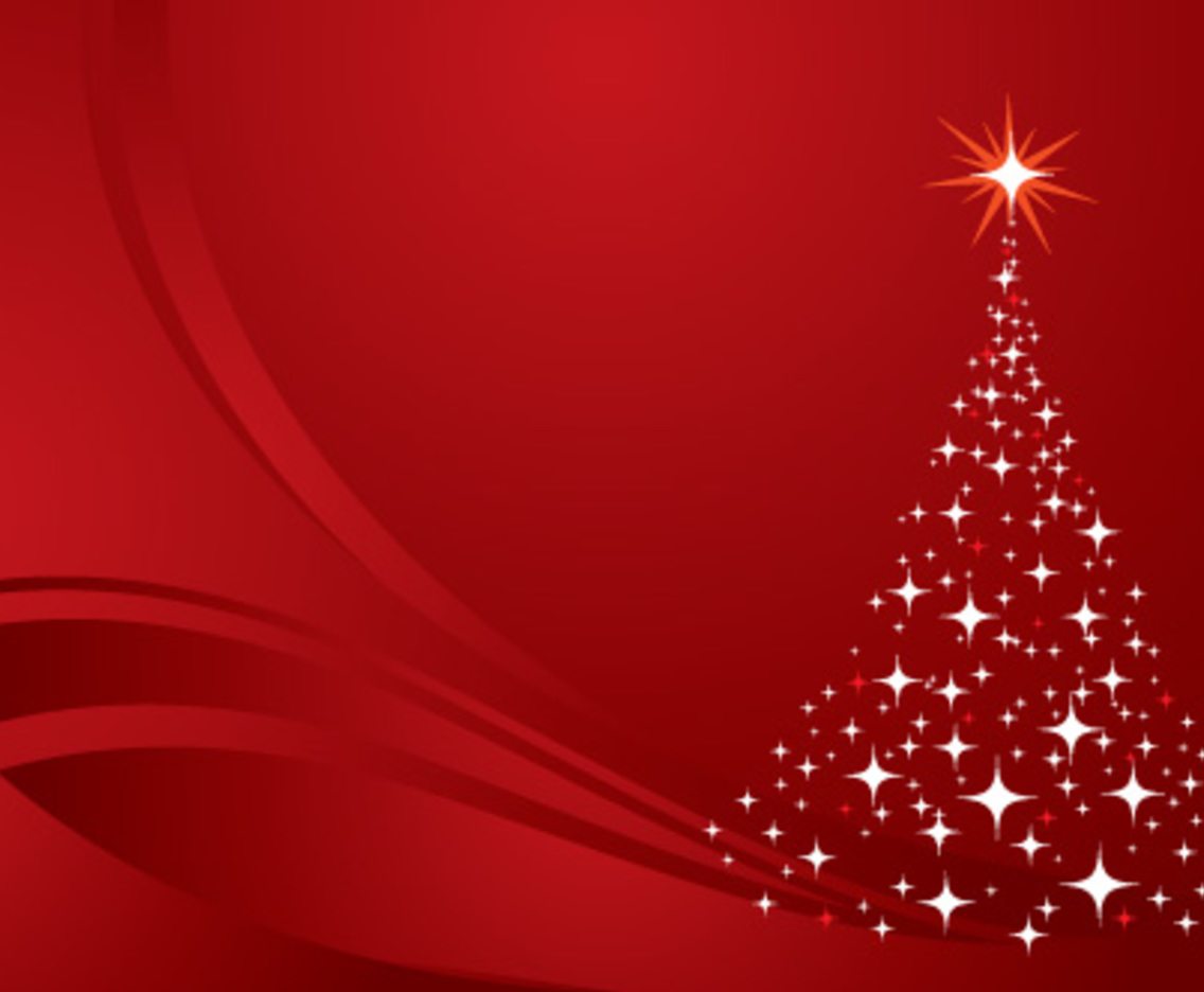 1136x936 Christmas Tree Background Red Vector Art Graphics