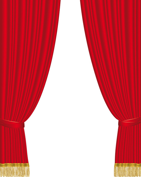 480x600 Red Curtain For Backstage Design Vector Free Vector