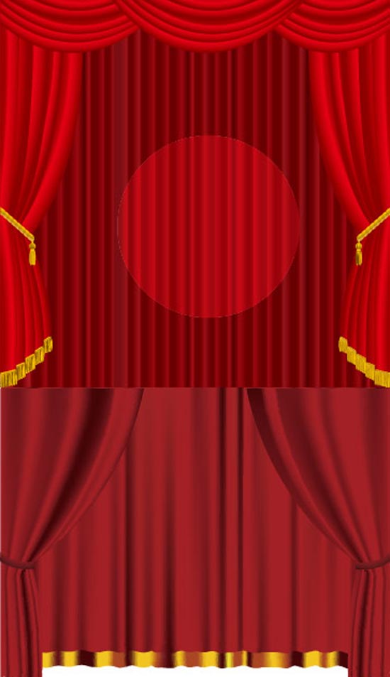 550x953 Red Curtain Vector Designs