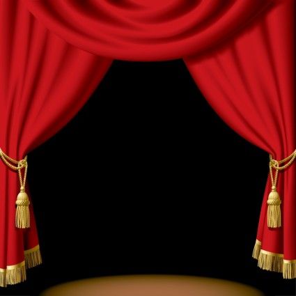 425x425 Red Stage Curtain Vector Casino Party Stage Curtains, Curtains